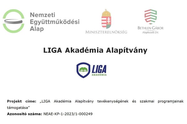 Tájékoztató a LIGA Akadémia Alapítvány egyedi támogatási kérelméről 